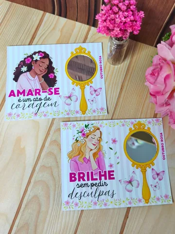 Modelo de lembrancinha 2 do pack Outubro Rosa