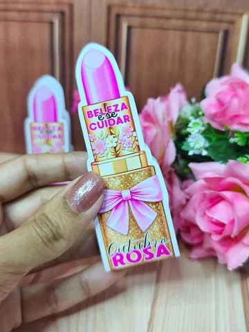 Modelo de lembrancinha 3 do pack Outubro Rosa