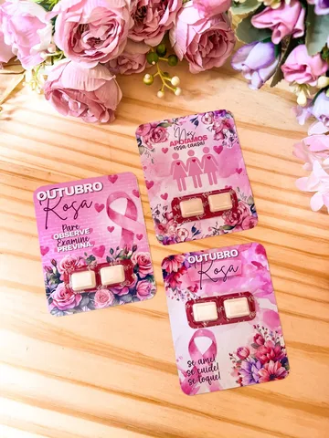 Modelo de lembrancinha 9 do pack Outubro Rosa