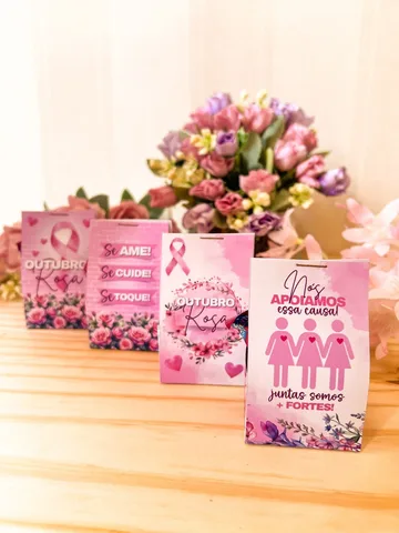Modelo de lembrancinha 10 do pack Outubro Rosa