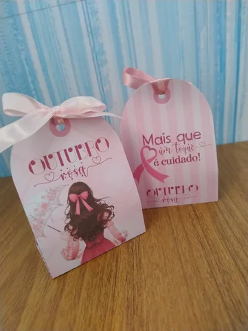 Modelo de lembrancinha 12 do pack Outubro Rosa
