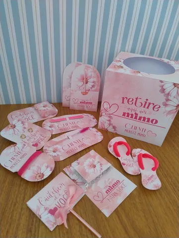 Modelo de lembrancinha 13 do pack Outubro Rosa