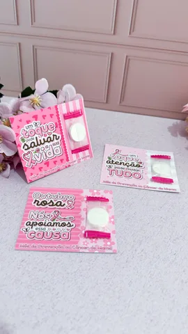 Modelo de lembrancinha 14 do pack Outubro Rosa