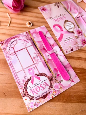 Modelo de lembrancinha 16 do pack Outubro Rosa