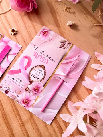 Modelo de lembrancinha 17 do pack Outubro Rosa