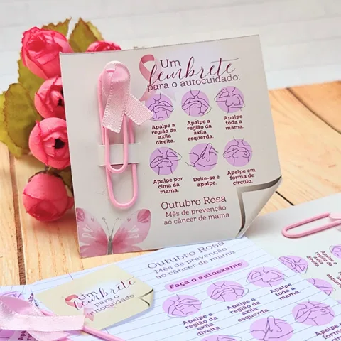 Modelo de lembrancinha 19 do pack Outubro Rosa