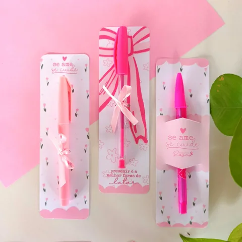 Modelo de lembrancinha 22 do pack Outubro Rosa